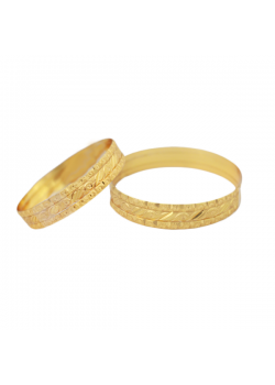 Milano Fashion 18K Gold Plated Fancy 6 Pcs Bangles with Handmade Design, ML02